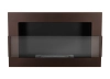 Hanging bio fireplace with glass 650x400 brown 01.webp