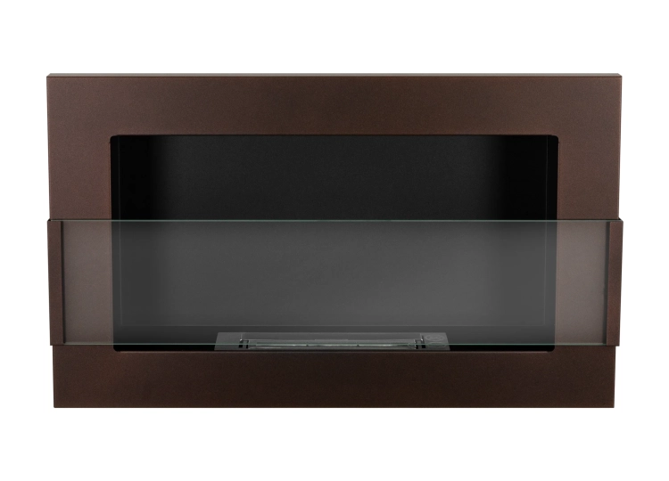 Hanging bio fireplace with glass 650x400 brown 01.webp