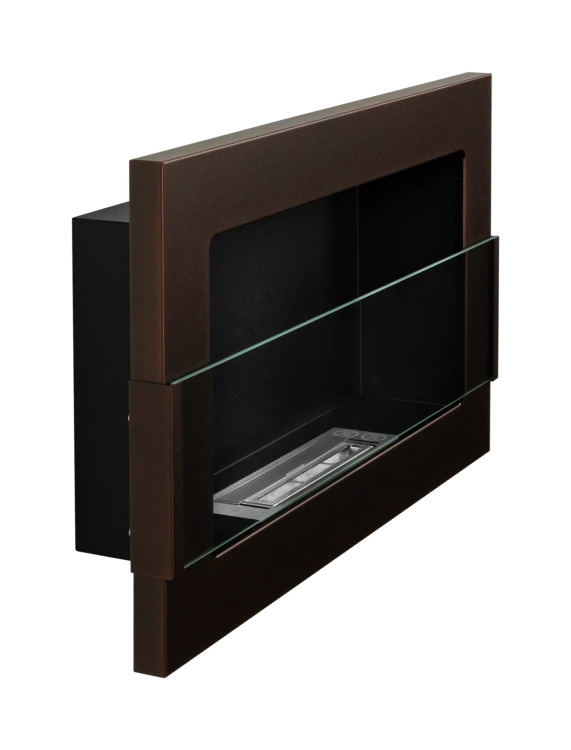Hanging bio fireplace with glass 650x400 brown 01.webp