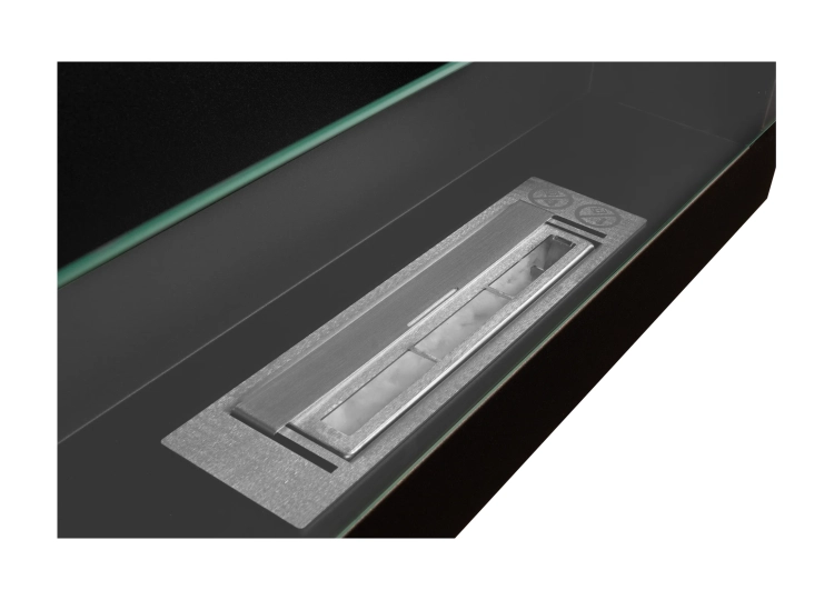 Hanging bio fireplace with glass 650x400 brown 01.webp