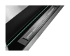 Biofireplace hanging with glass 900x400 inox-silver