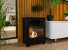 Biofireplace freestanding Koza Mini black matte with glass