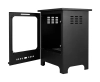 Biofireplace freestanding Koza Mini black matte with glass