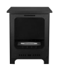 Biofireplace freestanding Koza Mini black matte with glass