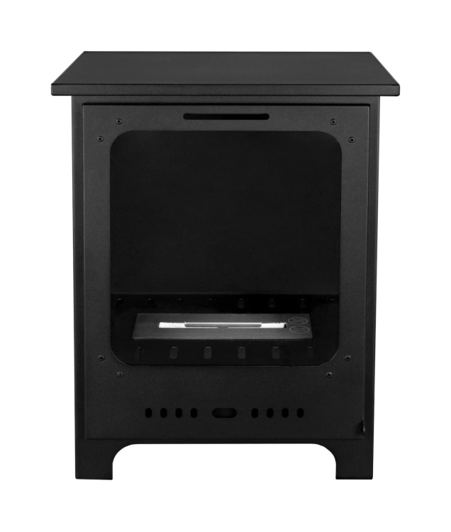 Biofireplace freestanding Koza Mini black matte with glass