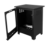 Biofireplace freestanding Koza Mini black matte with glass