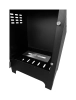Biofireplace freestanding Koza Mini black matte with glass