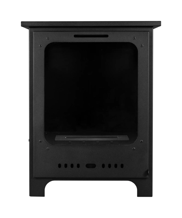 Biofireplace freestanding Koza Mini black matte with glass