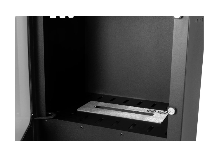 Biofireplace freestanding Koza Mini black matte with glass