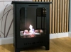 Biofireplace freestanding Koza Mini black matte with glass