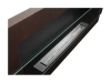 Biofireplace hanging with glass 900x400 brwon