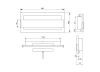 Biofireplace hanging with glass 900x400 brwon