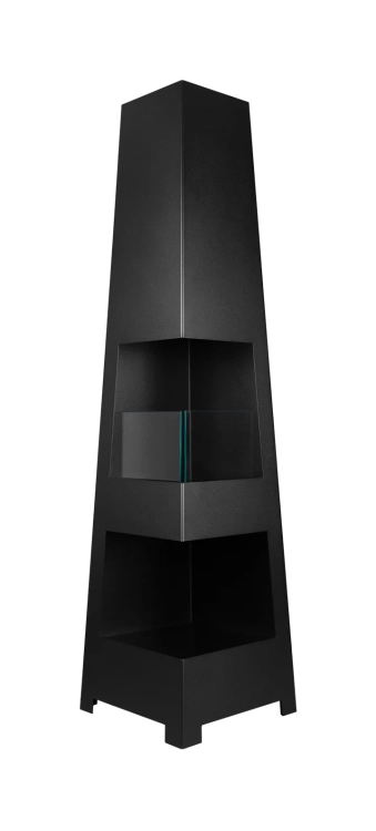 Biofireplace freestanding Pyramid Garden black matte