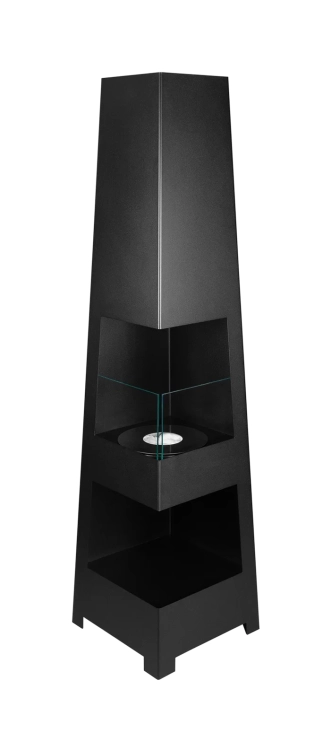 Biofireplace freestanding Pyramid Garden black matte