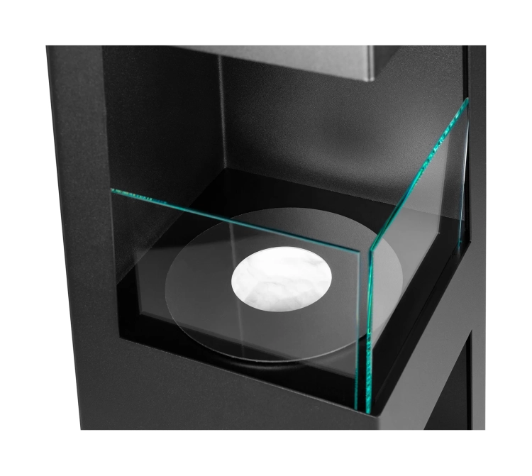 Biofireplace freestanding Pyramid Garden black matte