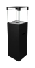 Freestanding biofireplace PATIO black matt