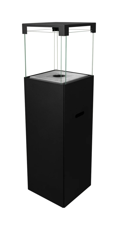 Freestanding biofireplace PATIO black matt