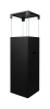 Freestanding biofireplace PATIO black matt