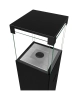 Freestanding biofireplace PATIO black matt