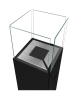Freestanding biofireplace PATIO black matt