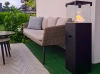 Freestanding biofireplace PATIO black matt
