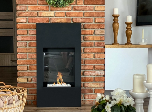 Biofireplace portal Modern black structural