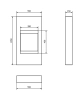 Biofireplace portal Modern black structural
