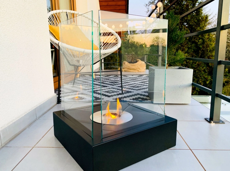 Biofireplace freestanding Sunset Garden black
