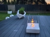 Biofireplace freestanding Sunset Garden white
