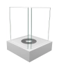 Biofireplace freestanding Sunset Garden white