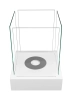 Biofireplace freestanding Sunset Garden white