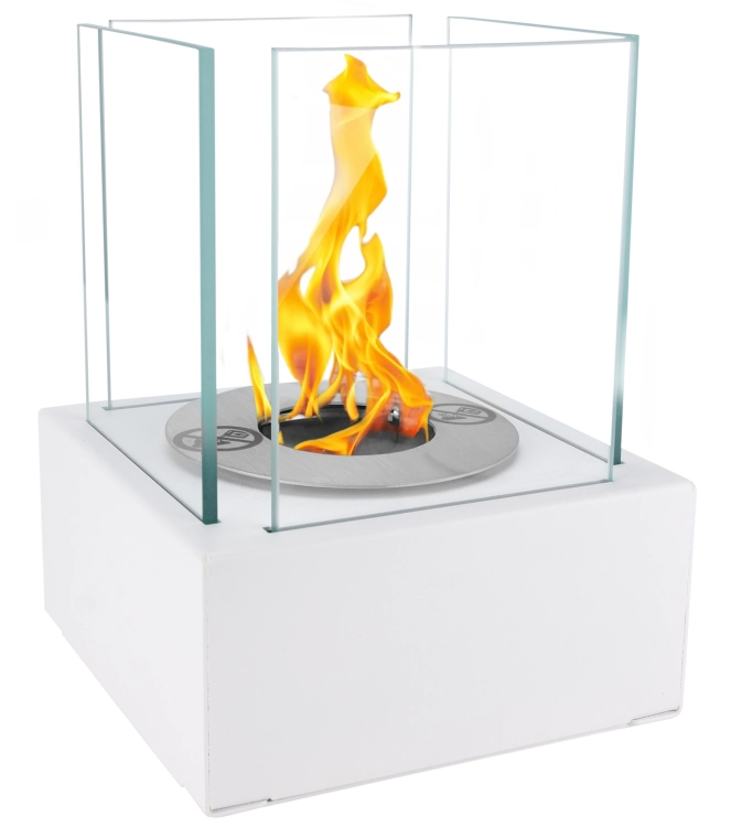 Biofireplace freestanding Smart white structural matte