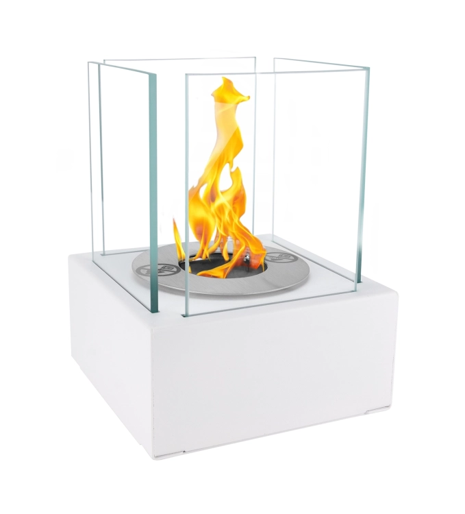 Biofireplace freestanding Smart white structural matte