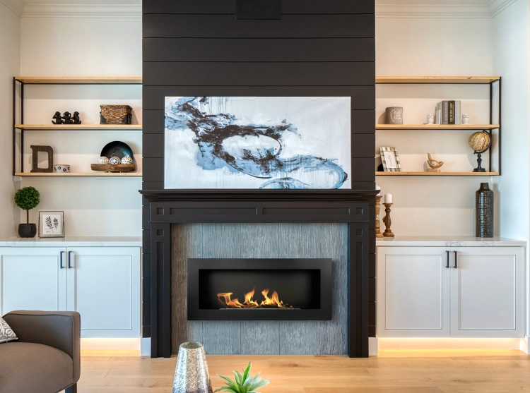 Biofireplace hanging 900x400 black structural matte