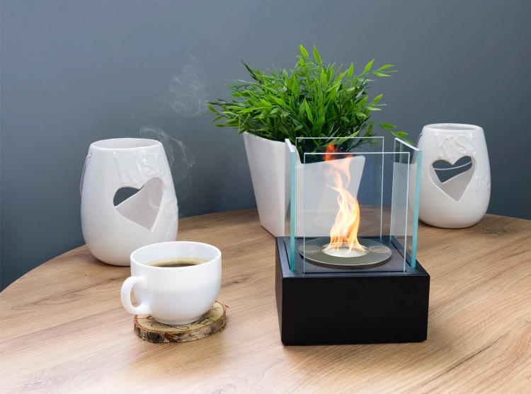 Biofireplace freestanding Smart black structural matte