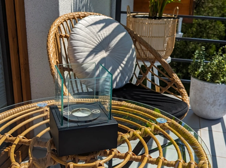 Biofireplace freestanding Smart black structural matte