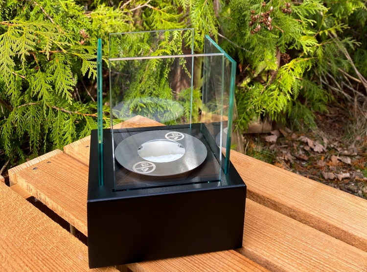 Biofireplace freestanding Smart black structural matte