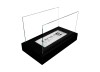Biofireplace freestanding Home black structural matte