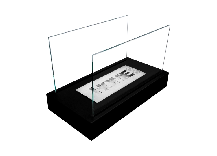Biofireplace freestanding Home black structural matte