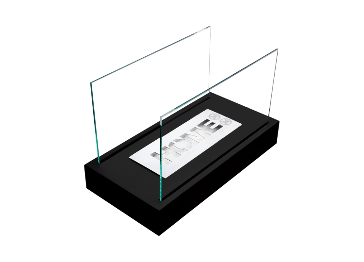 Biofireplace freestanding Home black structural matte