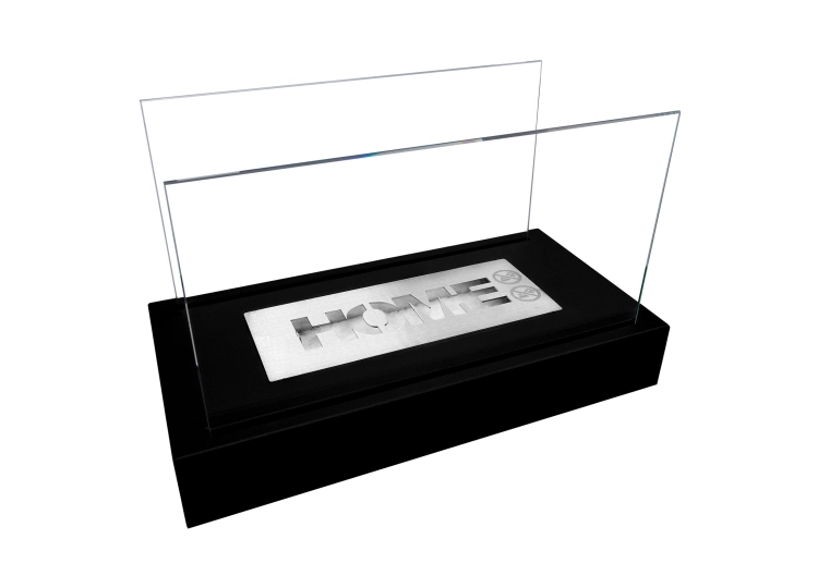 Biofireplace freestanding Home black structural matte