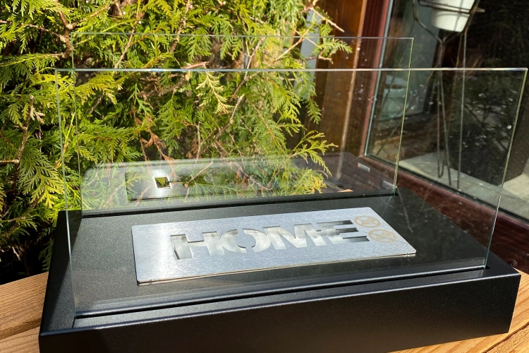 Biofireplace freestanding Home black structural matte