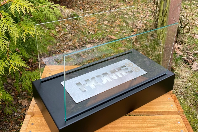 Biofireplace freestanding Home black structural matte