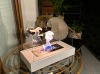 Biofireplace freestanding Home white structural matte