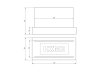 Biofireplace freestanding Home white structural matte
