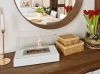 Biofireplace freestanding Home white structural matte