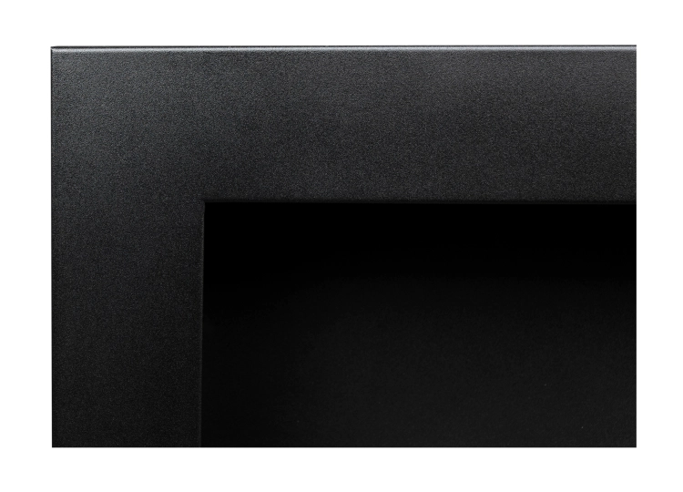 Biofireplace hanging with glass 900x400 Slim black structural matte