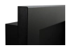 Biofireplace hanging with glass 900x400 Slim black structural matte