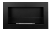 Biofireplace hanging with glass 650x400 Slim black structural matte