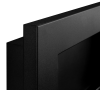 Biofireplace hanging with glass 650x400 Slim black structural matte